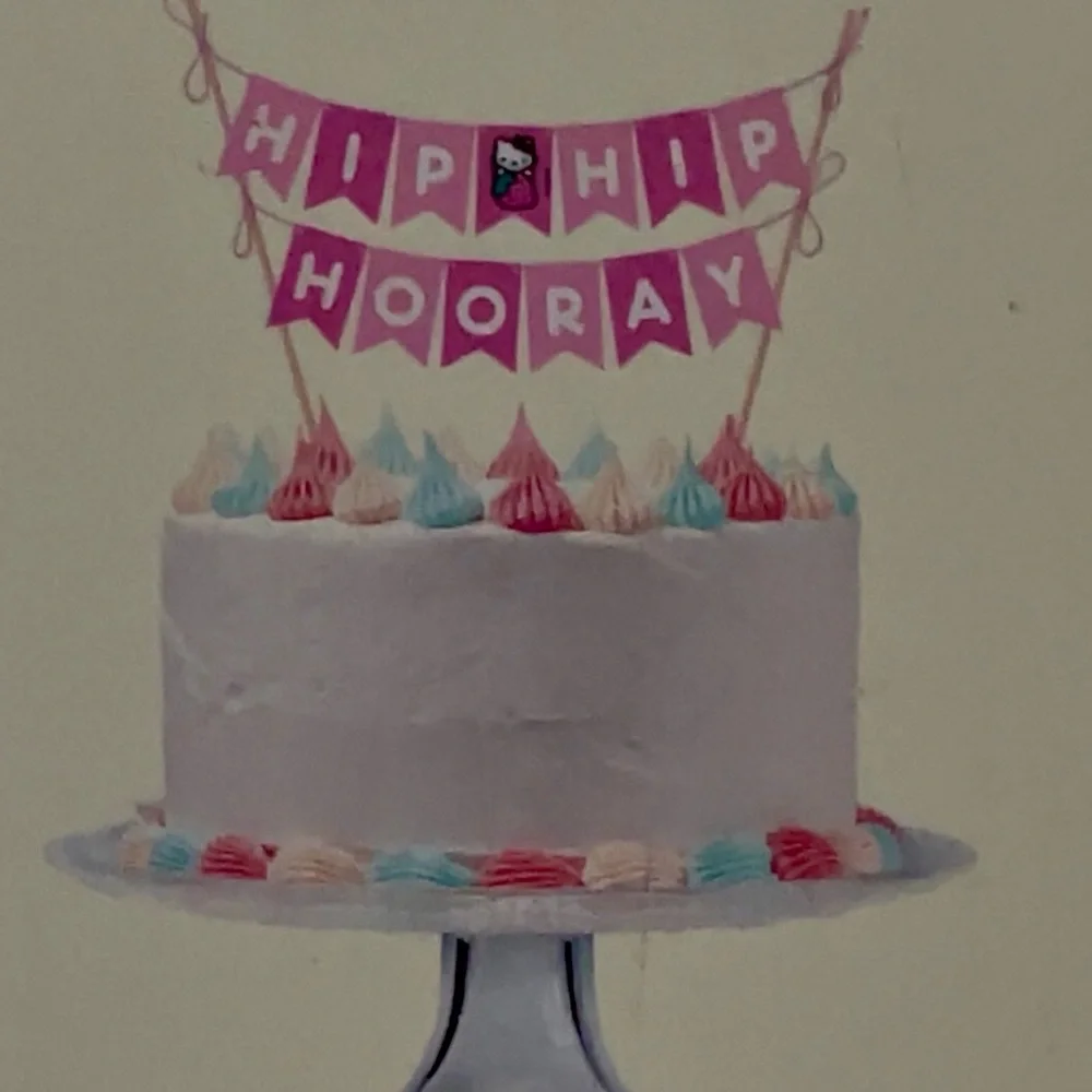 Hello Kitty Cake Topper and Banner